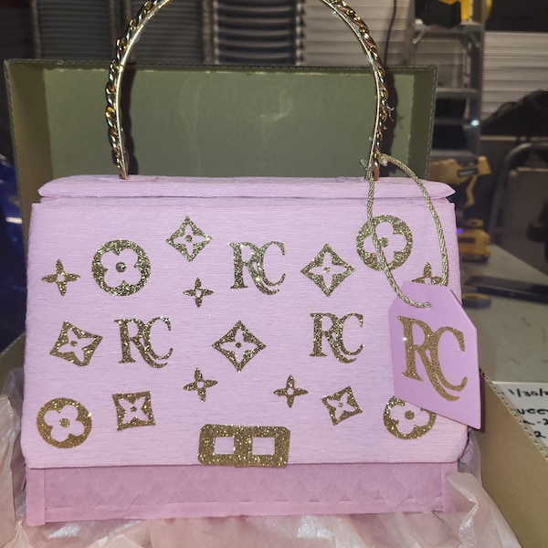 Customizable Pink Piñata Bag