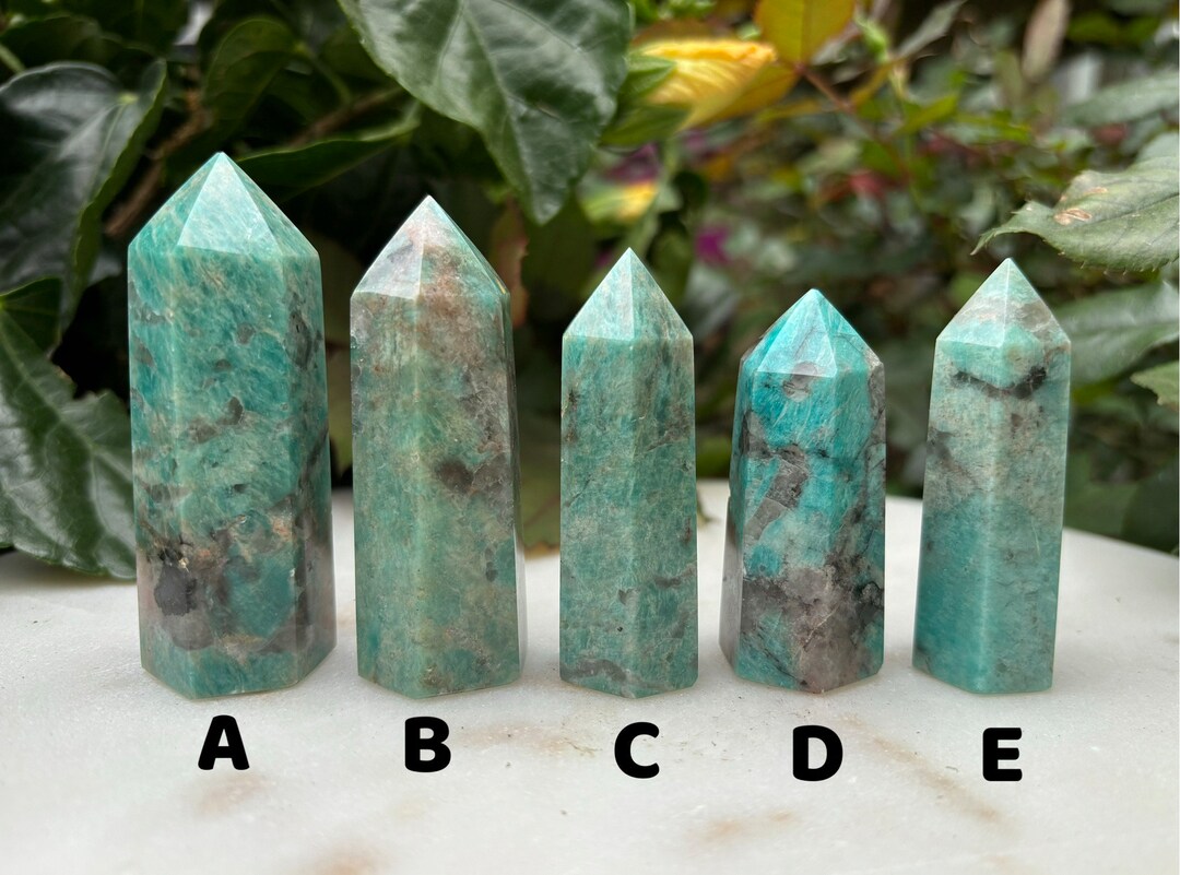 Amazonite Mixed With Smoky Quartz Towers *YOU PICK* Natural Polished ...