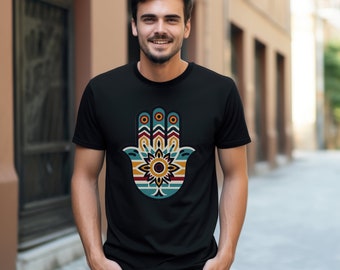 Hamsa Hand T-Shirt, Hamsa T-Shirt, spirituelles Tshirt, Hand der Fatima Shirt, spirituelles Geschenk, Evil Eye T-Shirt, südwestlichen T-Shirt, New Mexico Tshirt