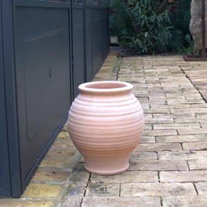 Terrakotta amfora kruka - frostbeständig och handgjord, 30 cm, agavetyp