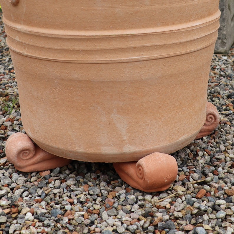 Pieds de pot en lot de 4 pour toutes les jardinières en terre cuite, coins de pot et escargots en pot image 7