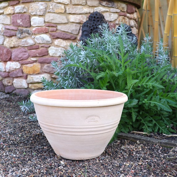 Blumentopf Schale Terrakotta Ton - frostfest und handgemacht 40cm Durchmesser