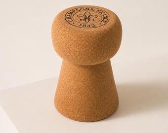 Hocker | Stuhl | Tisch aus Kork  Champagner Höhe 45 cm