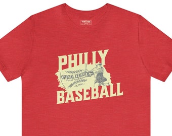 Philadelphia Baseball Retro Tee, Philly Baseball, Vintage Phillies T-shirt, Baseball Fan Tees, Philly Sports, honkbal Shirt cadeau, Sport T