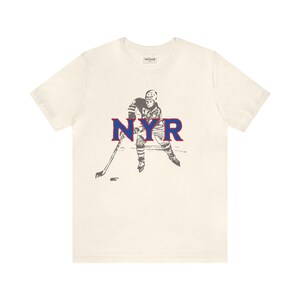 New York Hockey Tee, Retro Hockey T-shirt, New York Tees, Hockey Tees, Rangers, NYR, Winter classic, Hockey Apparel, Unisex Hockey T-shirts image 1