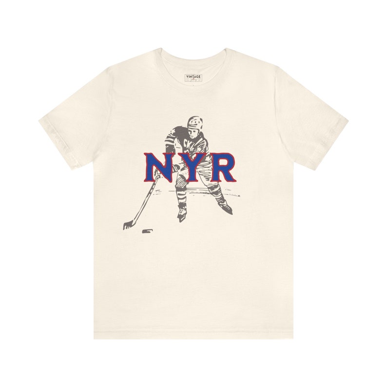 New York Hockey Tee, Retro Hockey T-shirt, New York Tees, Hockey Tees, Rangers, NYR, Winter classic, Hockey Apparel, Unisex Hockey T-shirts image 1