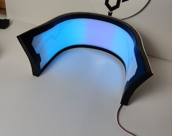 David Cyberpunk cosplay prop collar edgerunners for self-installation in jacket RGB inspired