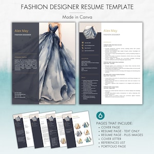 Fashion Designer Resume Canva, Stylist Resume Template, Esthetician Resume, Beauty Resume, Cosmetology Resume, Makeup Artist, Fashion Resume