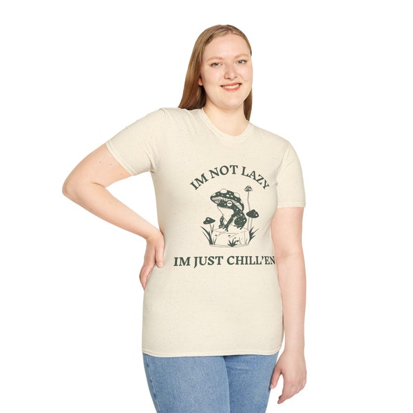 Chill'en with a Frog Empowering Graphic Tee, Unique Gift Idea, Fitness Motivation, Unisex, Life's Lemons Collection