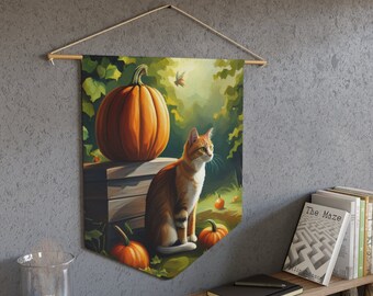 Chat d'Halloween - Fanion