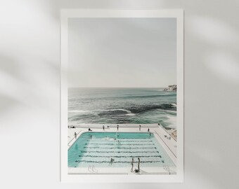Bondi Beach Inspired Ocean Pool Photography Print: Serene Coastal Wall Art (Digital Download)