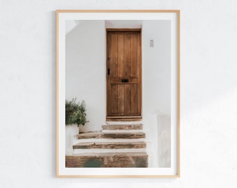 Rustic Doorway Art Print: Mediterranean Home Decor (Digital Download)