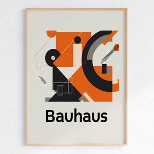Bauhaus Art Print: Geometric Abstract, Modernist Decor (Digital Download)