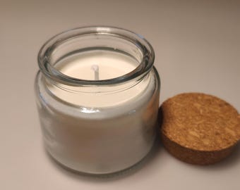 Handmade Natural Soy Wax Candle, Scented Soy Wax Candle, Unscented Candle, Premium Soy Candle, Eco-Friendly, Vegan, Glass Jar, Home Gift