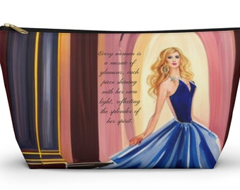 Glamour Girl Cosmetic Case with T-bottom, 2 Sizes