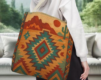 Sage & Sunsets Southwestern Tote Bag, 3 sizes
