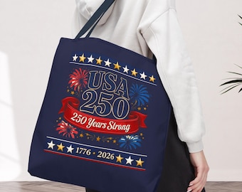 USA Celebration Tote • America 250 Anniversary Tote Bag, 3 sizes