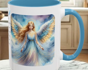 Angel Mug • Heavenly Guardian Coffee Cup, (11oz, 15oz) 5 colors