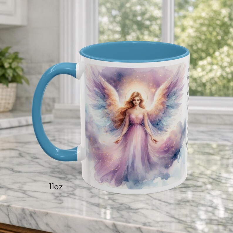 Angel Mug • Heavenly Guardian Coffee Cup, (11oz, 15oz) 5 colors image 8