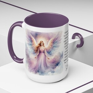 Angel Mug • Heavenly Guardian Coffee Cup, (11oz, 15oz) 5 colors image 14
