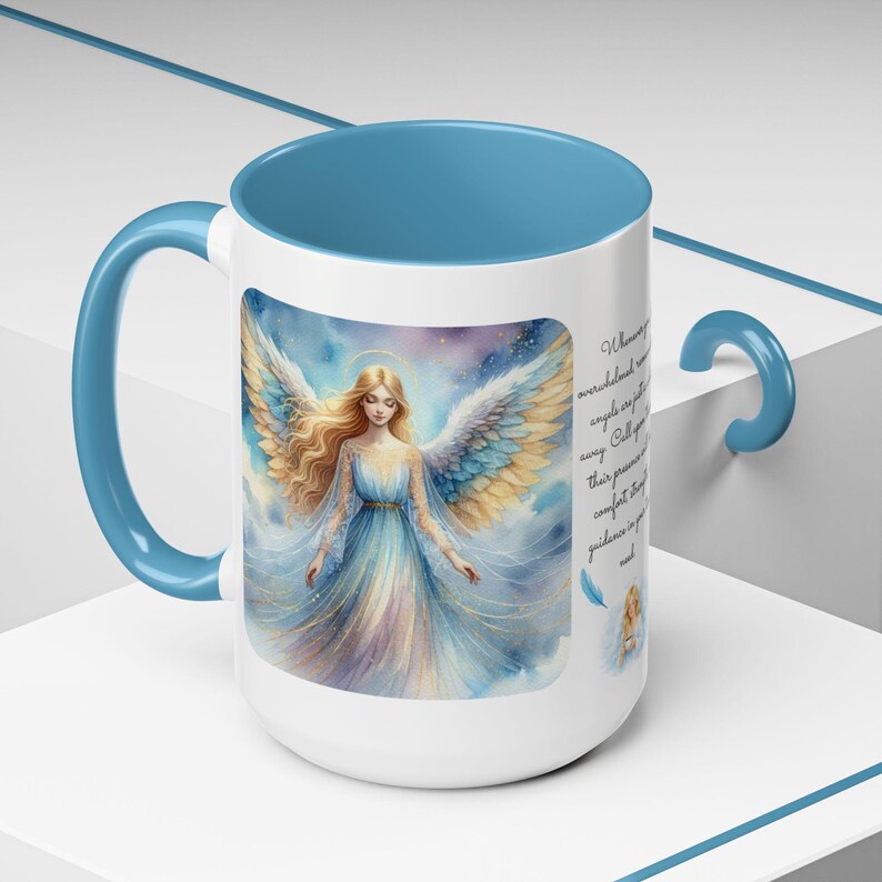 Angel Mug • Heavenly Guardian Coffee Cup, (11oz, 15oz) 5 colors image 20