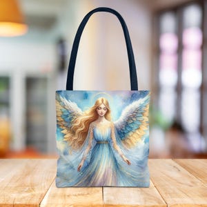 Draagtas engel • Wings of Grace • Celestial Spiritual Gift • Inspirerende herdenkingstas • 3 maten afbeelding 10