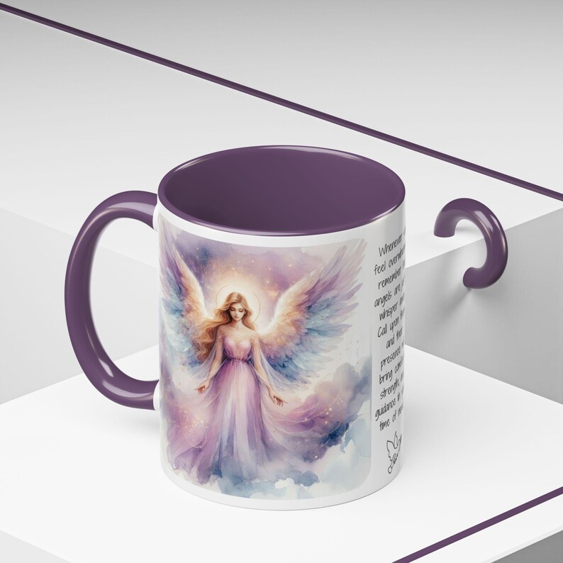 Angel Mug • Heavenly Guardian Coffee Cup, (11oz, 15oz) 5 colors image 13