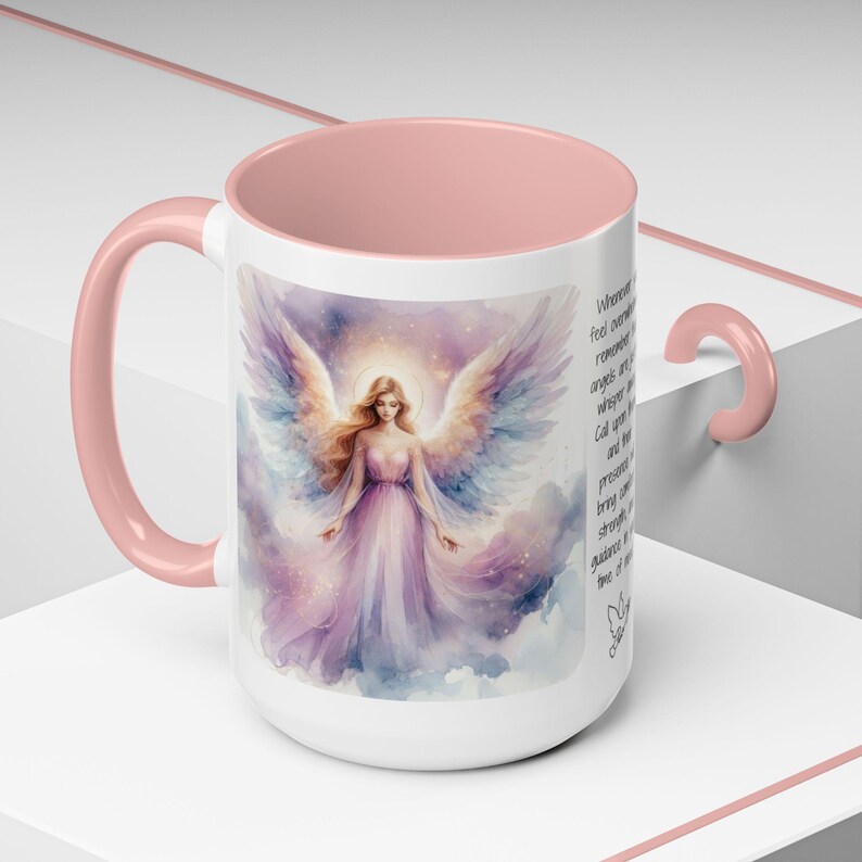 Angel Mug • Heavenly Guardian Coffee Cup, (11oz, 15oz) 5 colors image 20