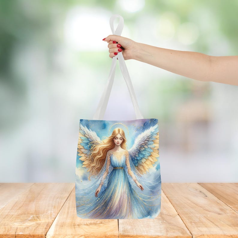 Draagtas engel • Wings of Grace • Celestial Spiritual Gift • Inspirerende herdenkingstas • 3 maten afbeelding 19