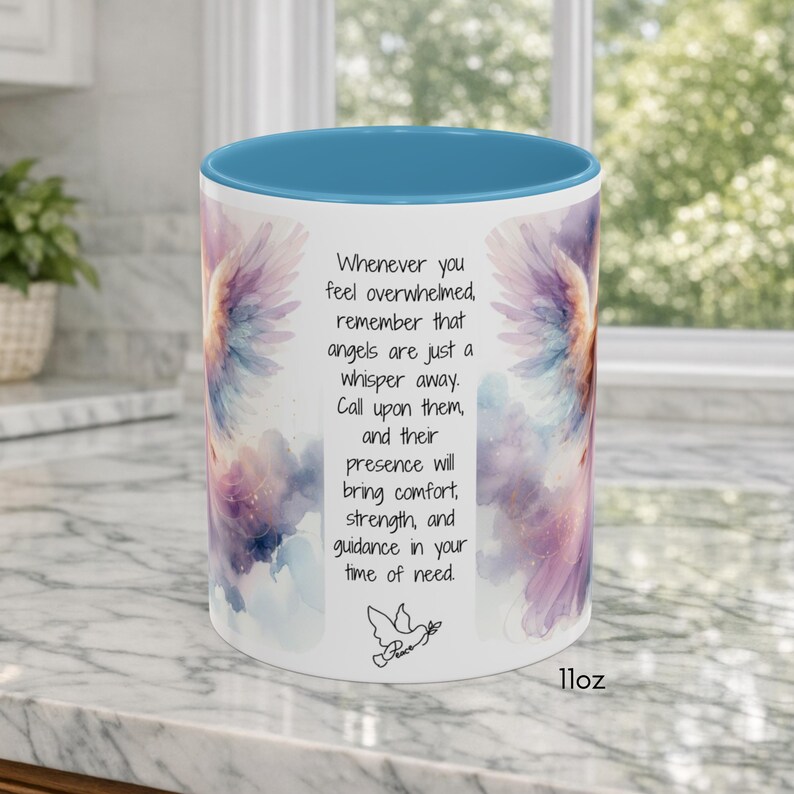Angel Mug • Heavenly Guardian Coffee Cup, (11oz, 15oz) 5 colors image 6