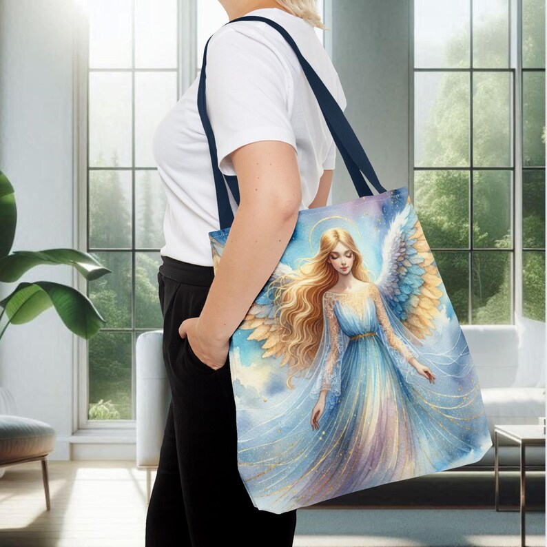 Draagtas engel • Wings of Grace • Celestial Spiritual Gift • Inspirerende herdenkingstas • 3 maten afbeelding 20
