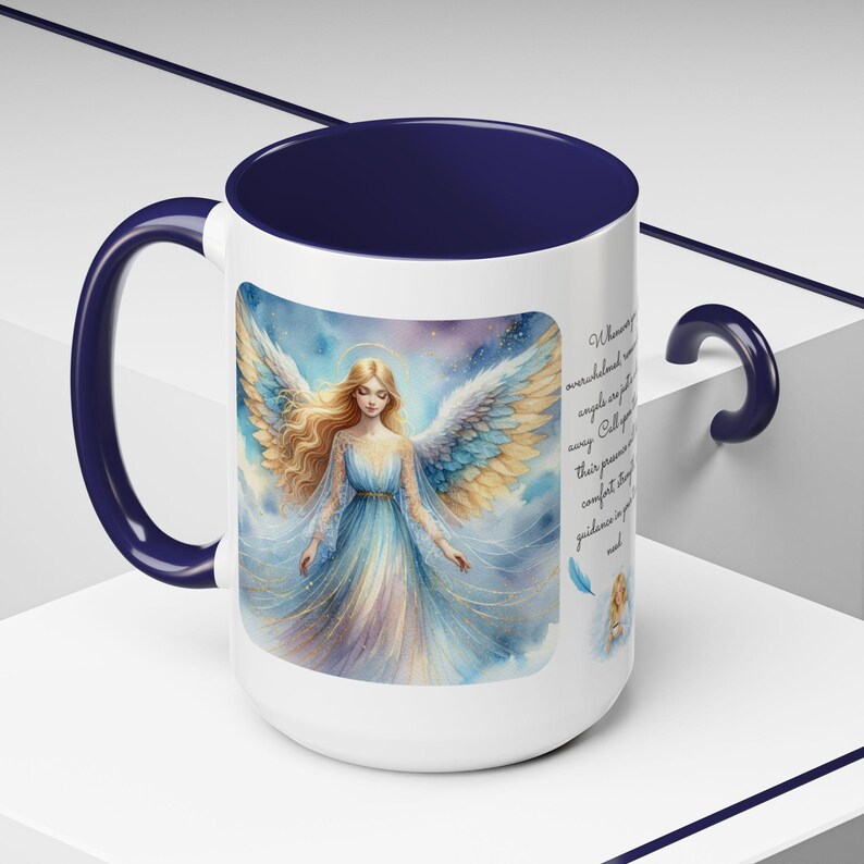 Angel Mug • Heavenly Guardian Coffee Cup, (11oz, 15oz) 5 colors image 18