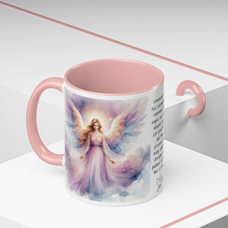 Angel Mug • Heavenly Guardian Coffee Cup, (11oz, 15oz) 5 colors image 19