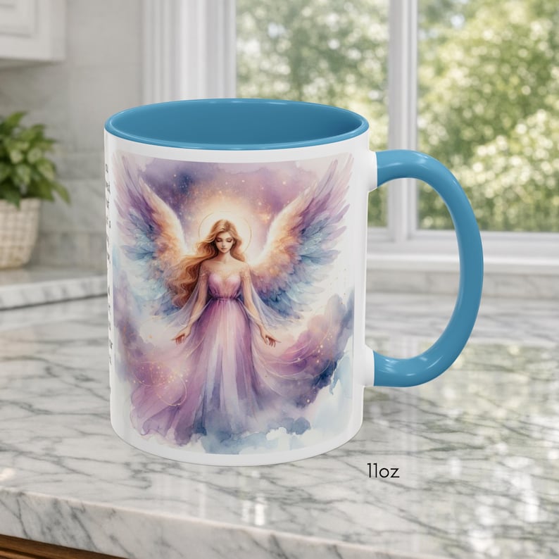 Angel Mug • Heavenly Guardian Coffee Cup, (11oz, 15oz) 5 colors image 5
