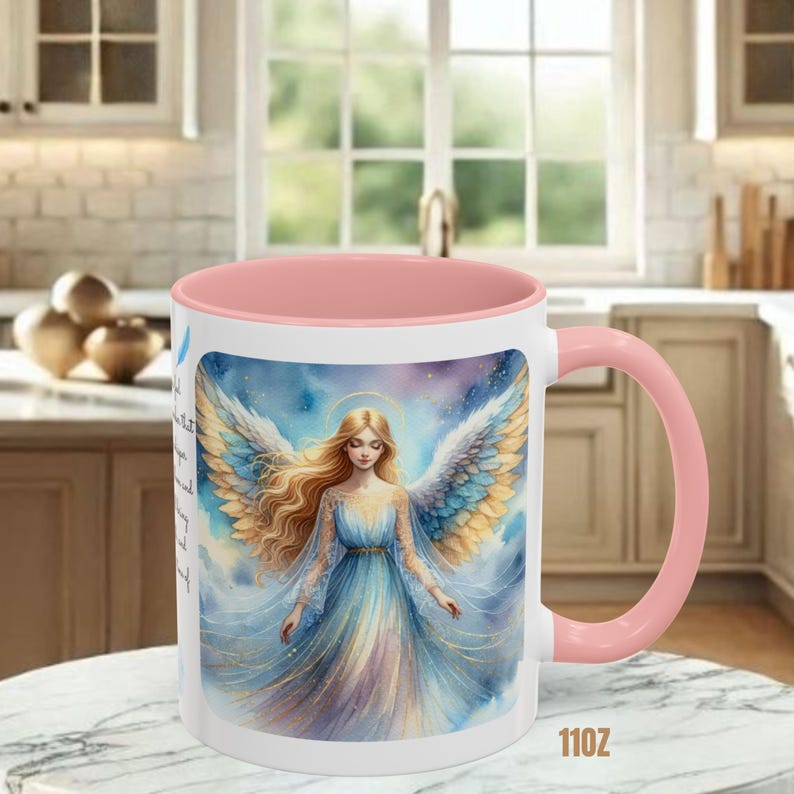 Angel Mug • Heavenly Guardian Coffee Cup, (11oz, 15oz) 5 colors image 5