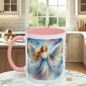 Angel Mug • Heavenly Guardian Coffee Cup, (11oz, 15oz) 5 colors image 8