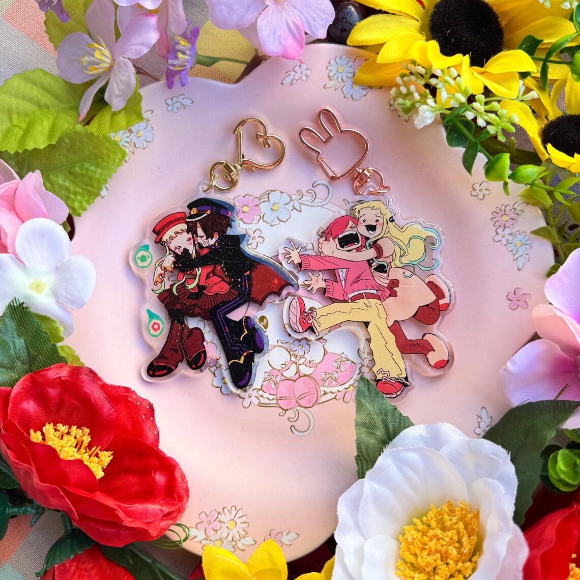 Tbhk Keychains TBHK Mitsuba + Nene Acrylic Keychain - Etsy