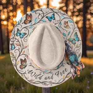 Hand Painted Cowgirl Hats - Etsy display picture 3