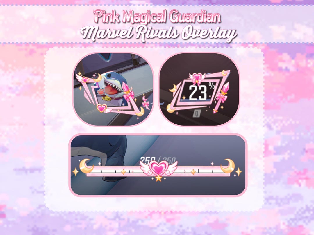 Pink Magical Guardian Rivals HUD | 1080p 1440p Stream Overlay | Transparent PNG Gaming HUD Pack | Aesthetic Anime Cosmic Star Theme - Etsy Singapore