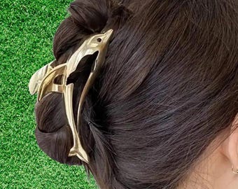 Pinza para el cabello con forma de delfín / Elegantes accesorios para el cabello