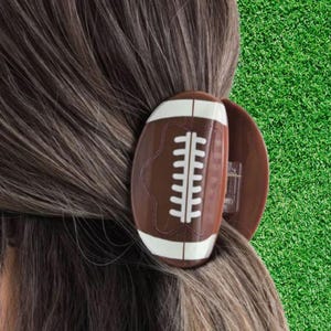 1 piece sports football, basketball, volleyball, tennis, soccer, hair claw clip|hair clip|barrette|hair accessories