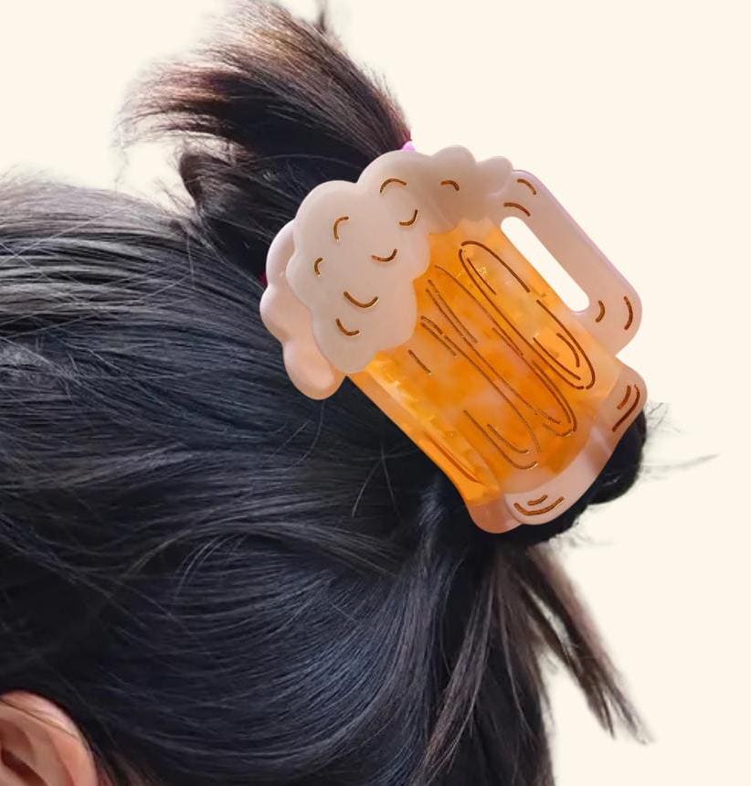 1 piece beer hair claw clip|hair clip|barrette|hair accessories