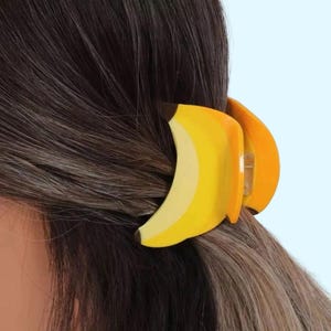 1 piece monkey/banana hair claw clip|hair clip|barrette|hair accessories
