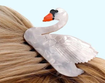 1 piece swan hair claw clip|hair clip|barrette|hair accessories