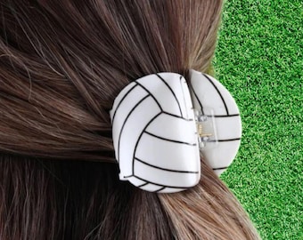 1 piece sports football, basketball, volleyball, tennis, soccer, hair claw clip|hair clip|barrette|hair accessories