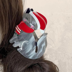 1 piece Christmas holiday cat hair claw clip|hair clip|barrette|hair accessories