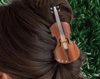 1 piece violin hair claw clip|hair clip|barrette|hair accessories