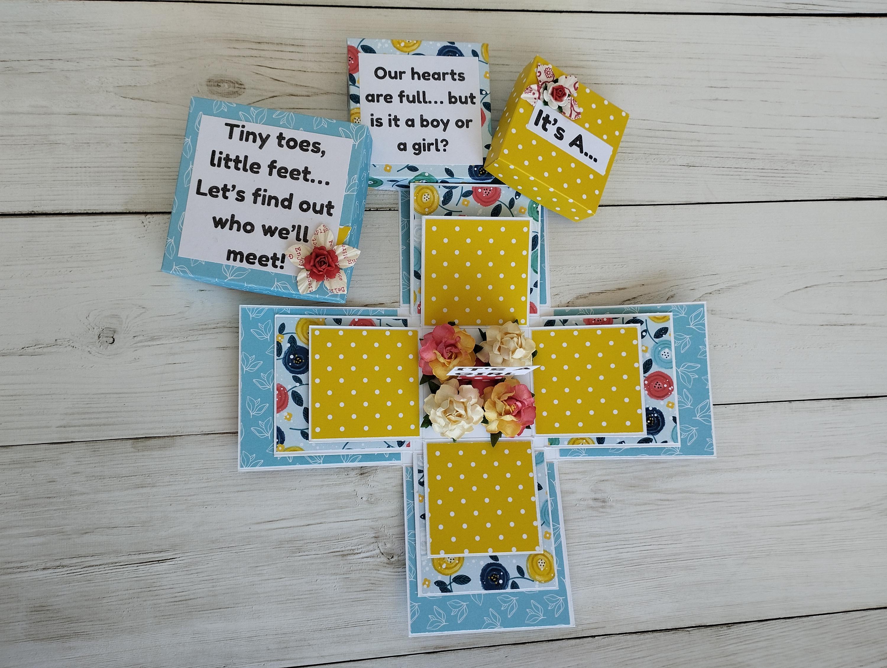 Birthday Exploding Box Invitation Exploding Invite Box Etsy