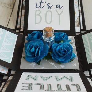 Handmade Baby boy gender reveal box Baby boy gender announcement It's a boy Pregnancy gift box Pregnancy gift Handmade Gender reveal party