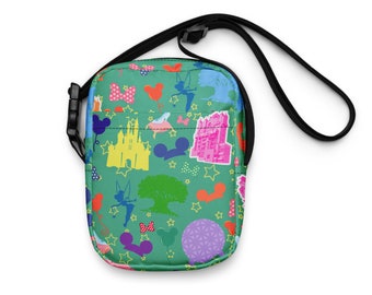 Borsa a tracolla Disney World Disney Park Icon verde WDW Parks Icon